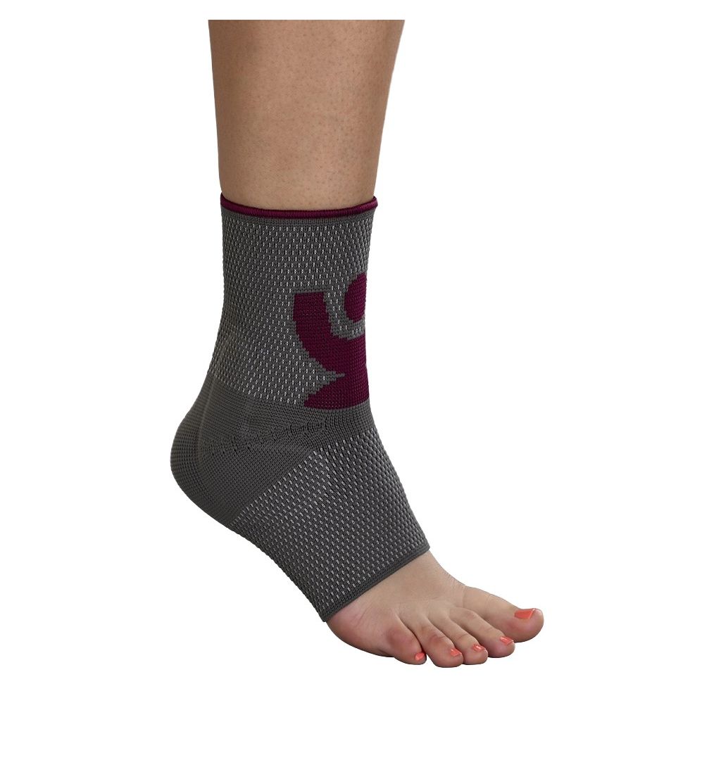 ORTEX 06E Bandáž hlezenního kloubu úpletová se silikonovou výztuhou