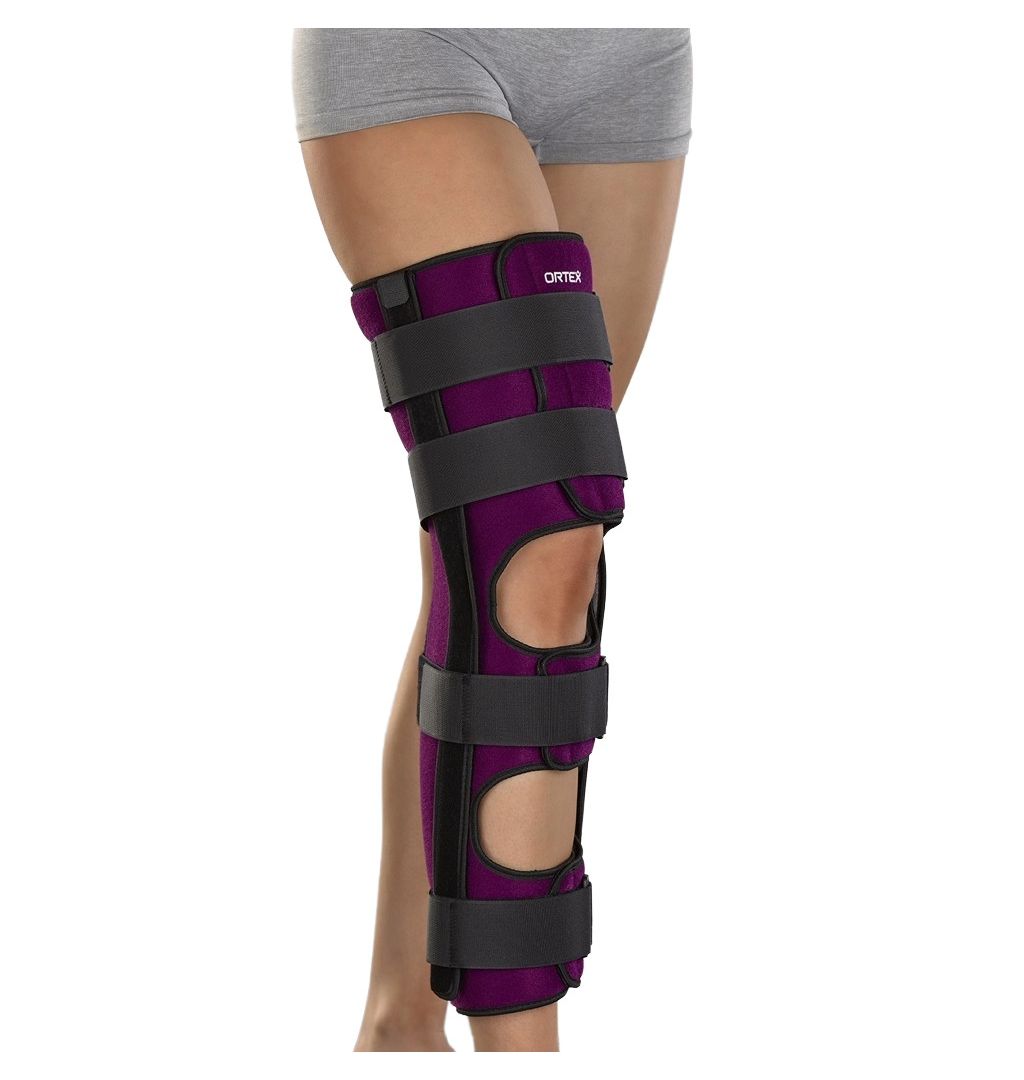 ORTEX 05A Ortéza kolenního kloubu fixační s flexí 20° - jednodílná