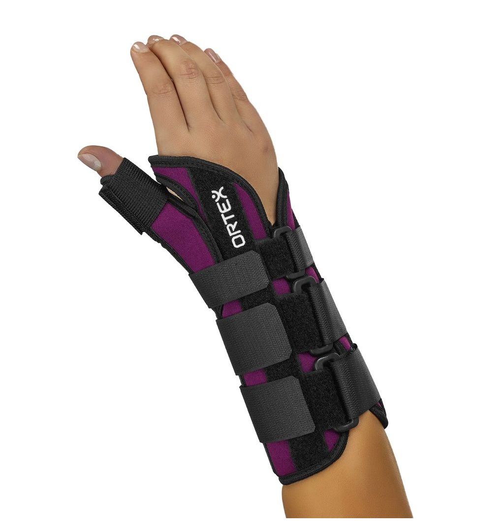 ORTEX 028 Ortéza zápěstí a palce ruky fixační s dlahou